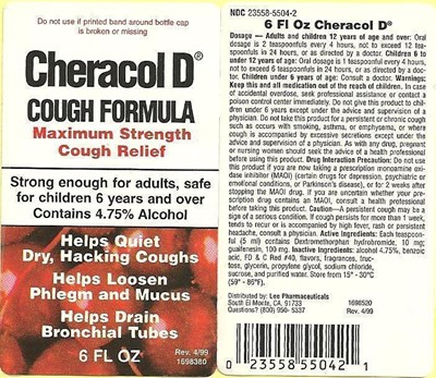 Label 6oz (Cheracol D Label 6oz)